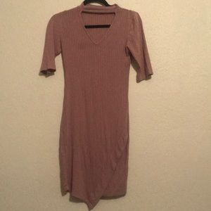 Mauve comfortable stretchy dress